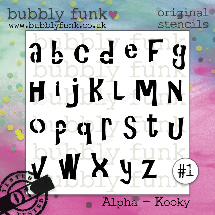 Bubbly Funk - Stencil - #01 Alpha-Kookey